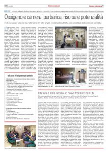 Potenzialità ossigenoterapia iperbarica